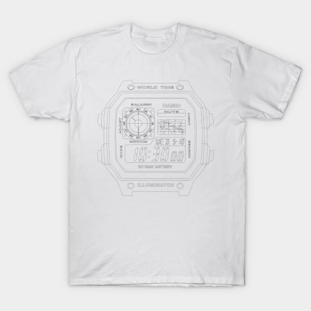 Casio AE1200 T-Shirt by RadDadArt